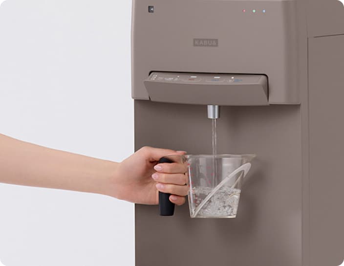 ワンタッチで選べる出水量